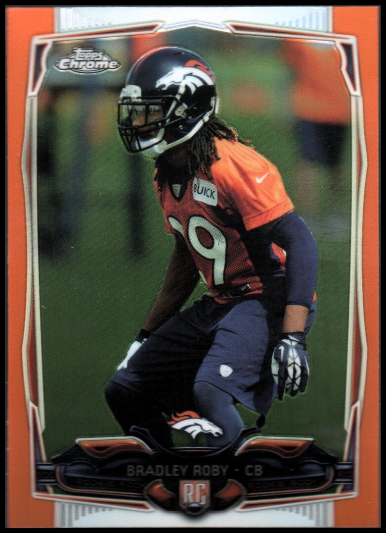 2014 Topps Chrome Orange Refractors #209 Bradley Roby RC Rookie