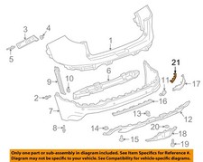 GM OEM 18-23 Terrain Rear Bumper Bumper Components-Reflector 84225882