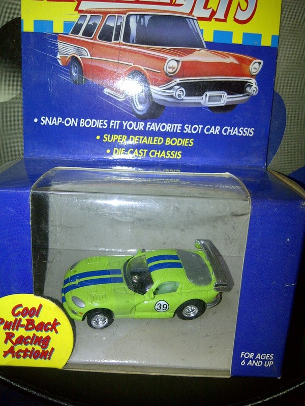 Aurora Slot Car AFX Body W/Pullback Chassis Dodge Viper new in box