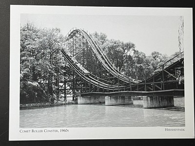 POSTCARD UNPOSTED- PENNSYLVANIA, HERSHEYPARK- COMET ROLLER COASTER, 1960s -REPRO