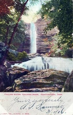 Falling Water Waldens Ridge Chattanooga Tennessee Undividedback Vintage Postcard