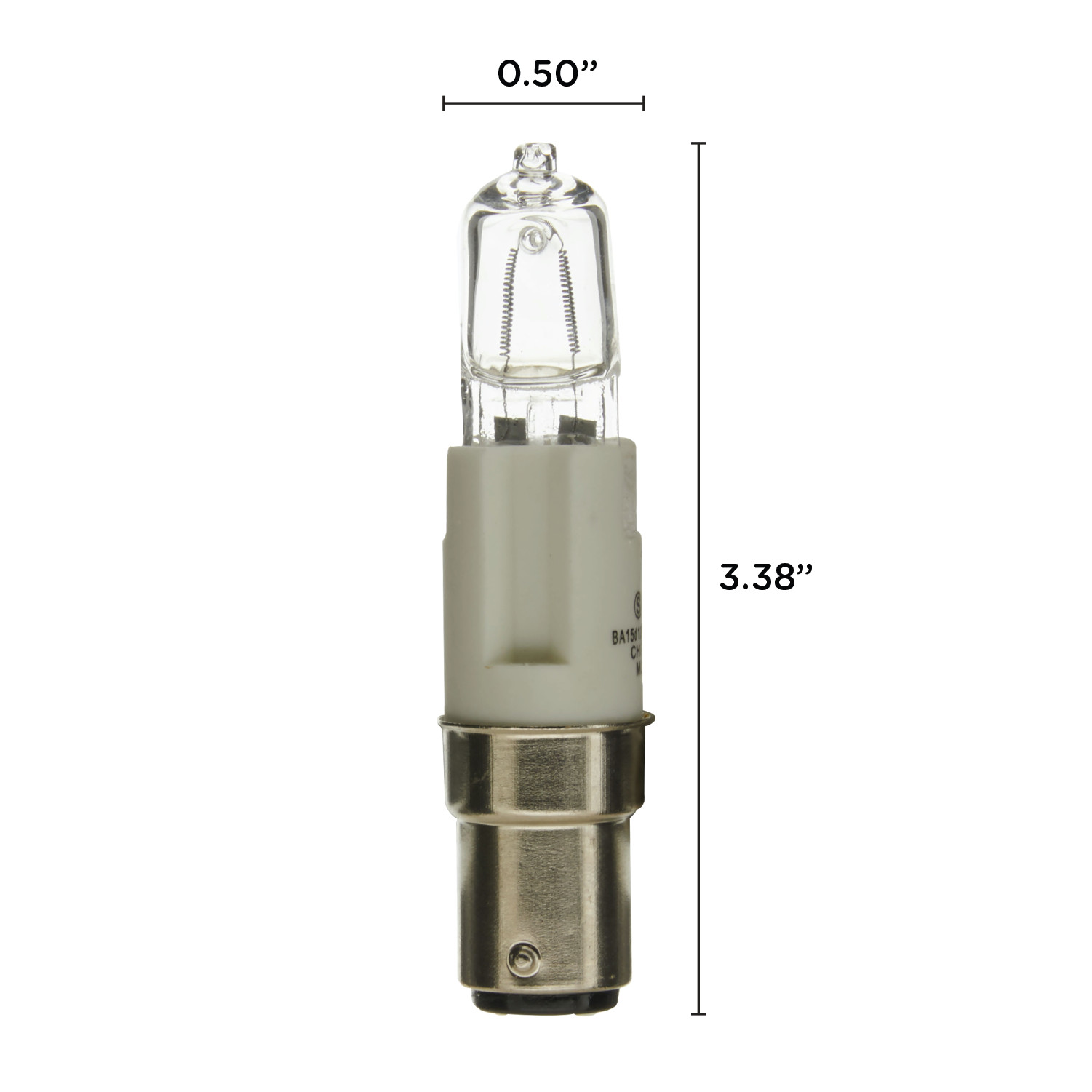 Satco S4361 100Q/CL/DC Double Contact Bayonet BA15d 100W 120V T4 Clear 78mm Long