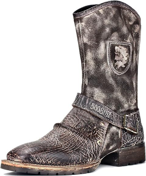 OSSTONE Cowboy Boots for Men Designer Fashion Zipper-up  display picture 3