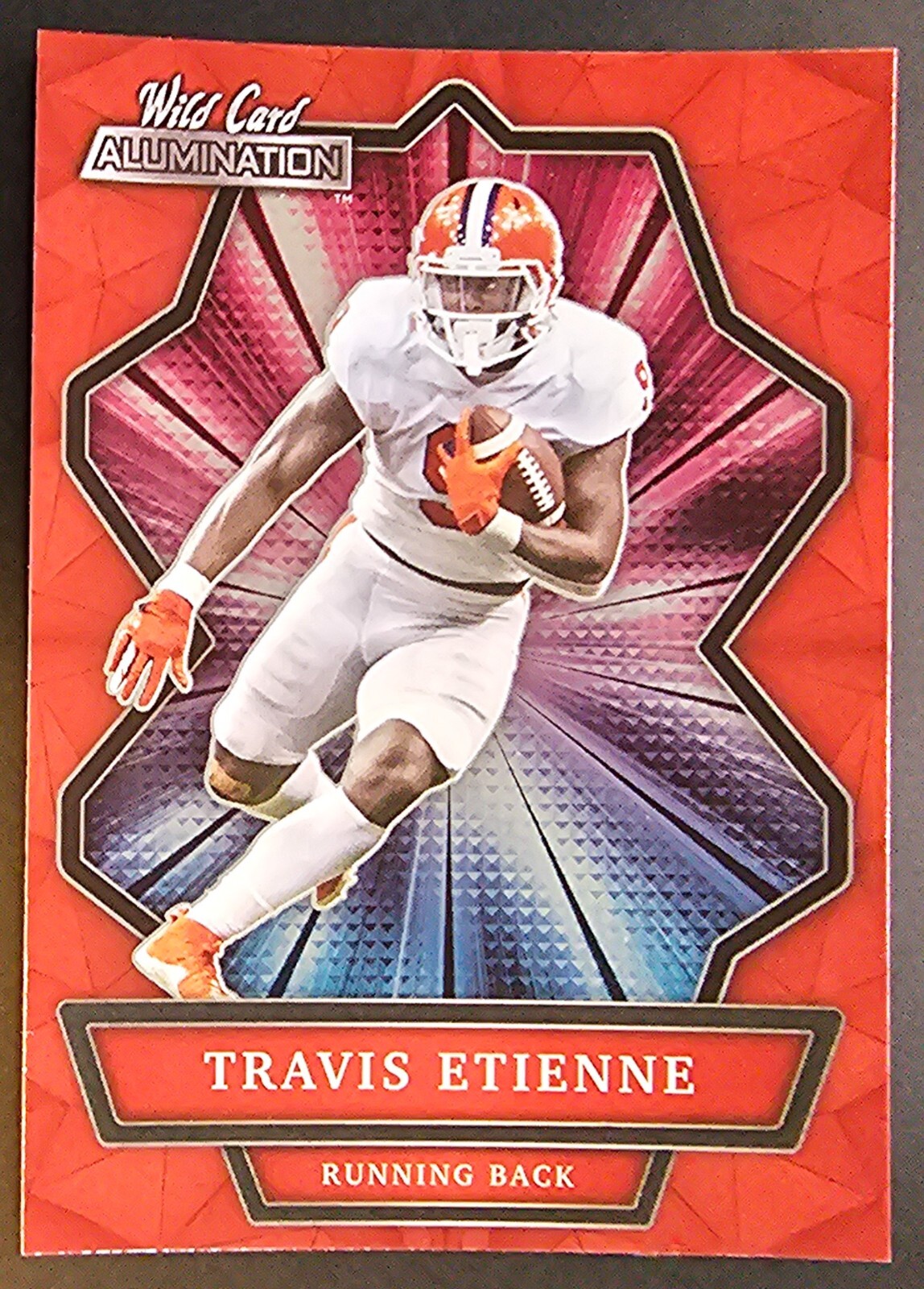 2021 Wild Card Alumination ABC-10 RC Red Holo Travis Etienne Jacksonville Jaguar