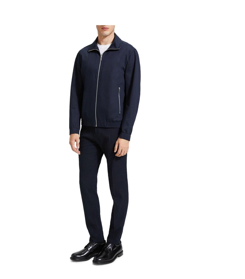 新品Theory Compact Crepe Zip Up Bomber Theory Cotton Twill Zip Cuff Bomber Jacket | Nordstrom