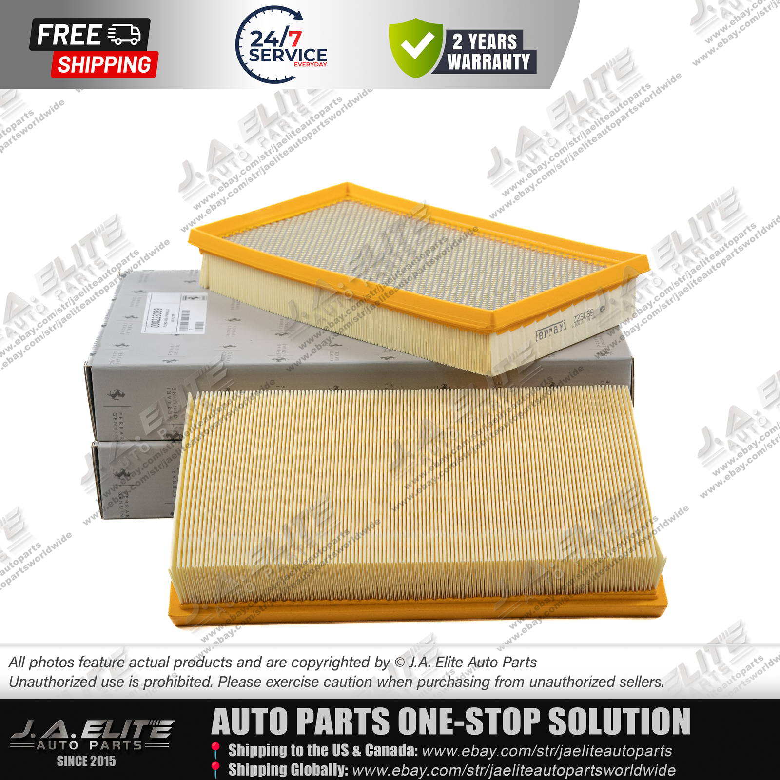 4pcs Air Filter & Pollen Filter & Oil Filter for Ferrari 599, 612