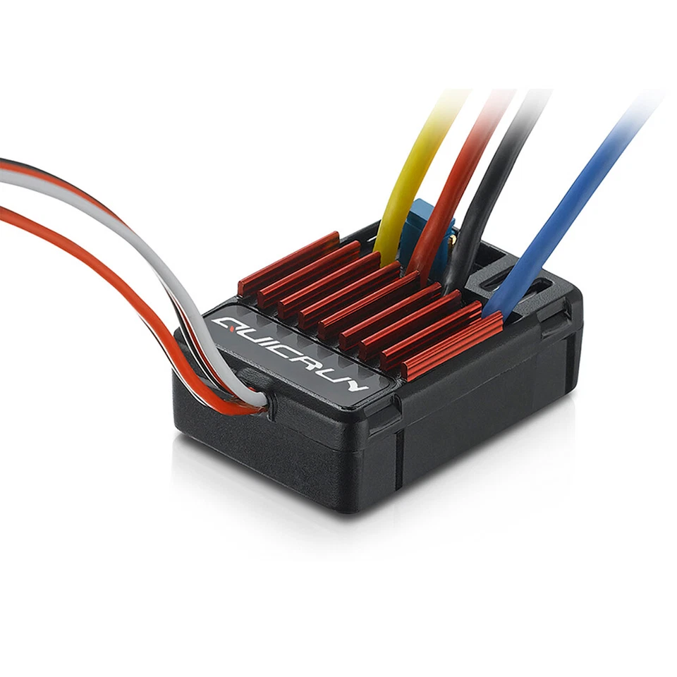 HobbyWing QuicRun 1060 60A 25A Brushed Waterproof ESC for 1:10 1:18 1:16 RC Car - Image 2 of 4