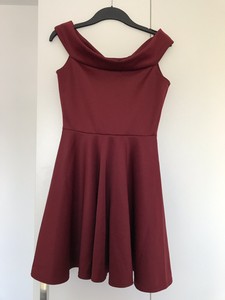 boohoo fit and flare dress