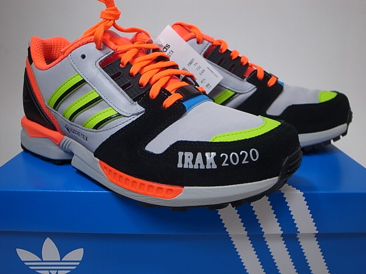 Size 8 - adidas IRAK x ZX 8000 GTX A-ZX Series - Orange for sale