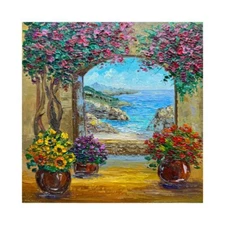 Original oil Painting Positano Art Italy Landscape Painting Seascape art