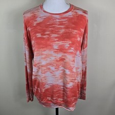 Athleta Womens Sweatshirt S Coral Relaxed Oversized Fit Pullover