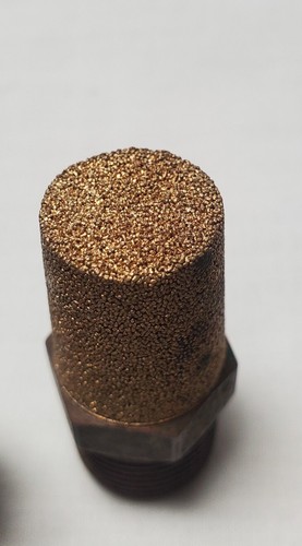 Silenciador de escape neumático de latón silenciador de aire 3 piezas 1/2" NPT rosca macho - Imagen 5 de 7