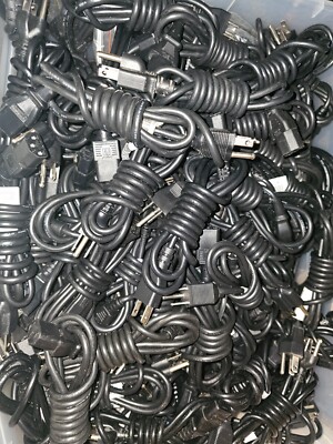 Lot 2/5/10 Replacement 3-Prong 5'-6' AC Power Cord TV Monitor Computer Printer