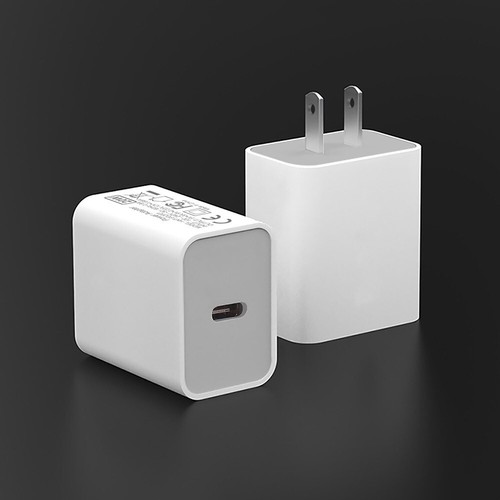 20W PD USB-C Power Adapter Home Travel Wall Charger US Plug For iPhone Samsung - Photo 13 sur 25
