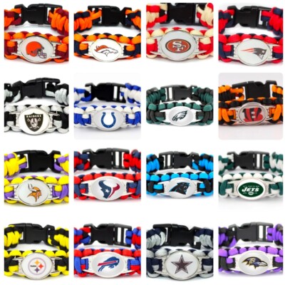Survivor Paracord Bracelet Team Color Official Lot of 2 ( Pick Your Team ) NFL