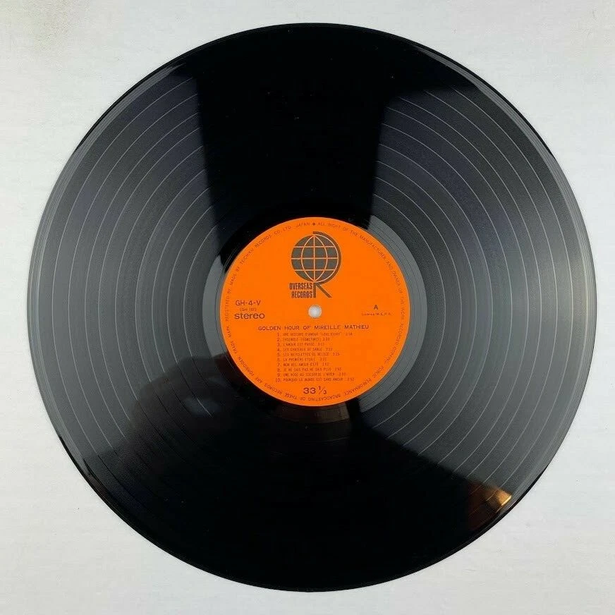 Golden Hour of Mireille Mathieu Japan Import vinyl record LP EX - Image 3 of 4
