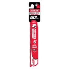 (J) DIABLO DS0612CF 6" 12TPI Steel Demon™ Carbide Teeth Reciprocating Saw Blade