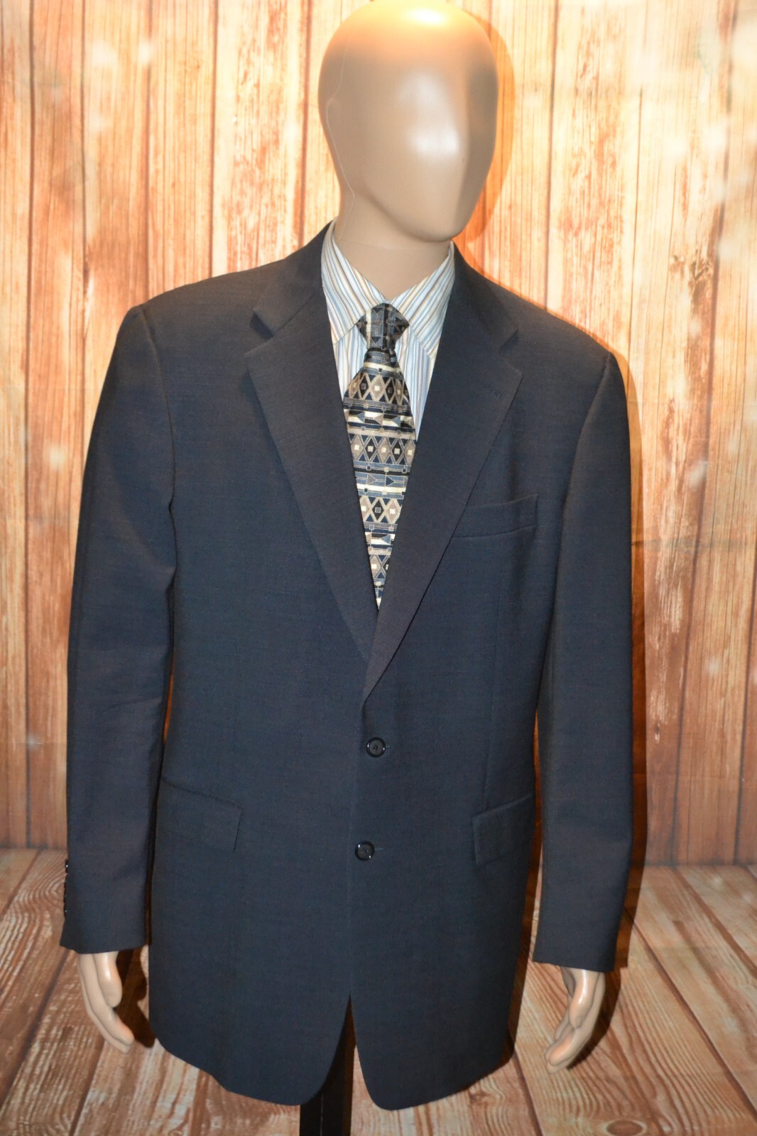 Burberry's two-pleat slacks, men's size W35 unclear Khaki type Vintage Second Hand main image 0