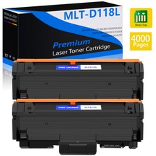 2 Pack Black MLT-D118L 118L Toner Cartridge for Samsung Xpress M3015DW M3065FW