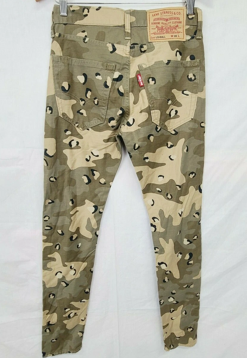 LEVIS Premium Jeans Size W28 Lo Ball Camo Distressed Men s eBay