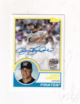 2023 JASON KENDALL TOPPS ARCHIVES FAN FAVORITE AUTO/AUTOGRAPH PITTSBURGH PIRATES