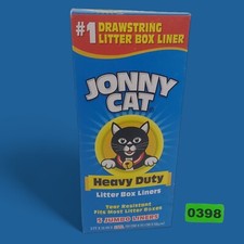 JONNY CAT Heavy Duty Litter Box Liners, Jumbo, 5 Liners-Box