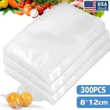300pcs Vacuum Sealer Bags 8x12cm Embossed Food Saver Storage Package 8*12cm