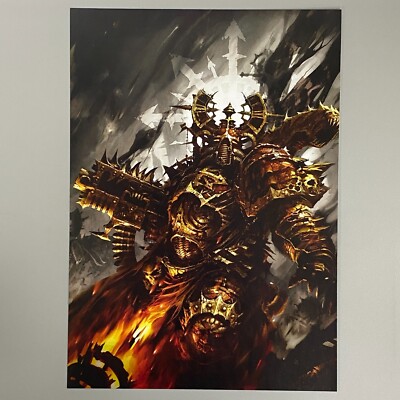 HERETIC ASTARTES CHAOS UNDIVIDED Kunstbild Poster WARHAMMER 40.000