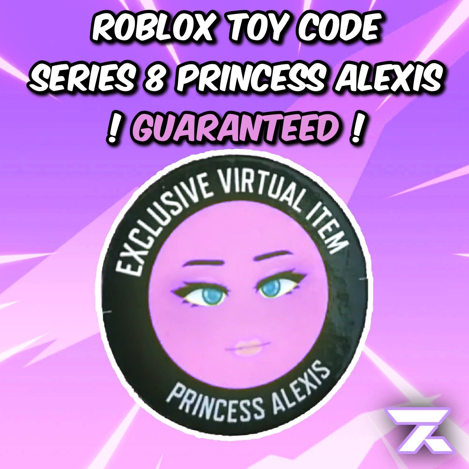 Princess Alexis Face Roblox Celebrity Series 8 Virtual Item Code