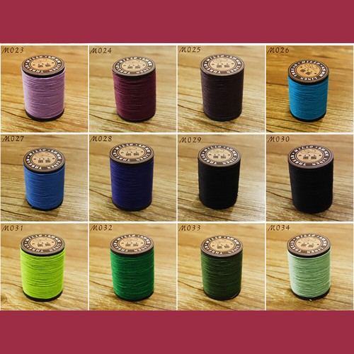 Professional pure Linen waxed Thread 0.55mm 150M hand sewing leather craft work - Picture 4 of 51