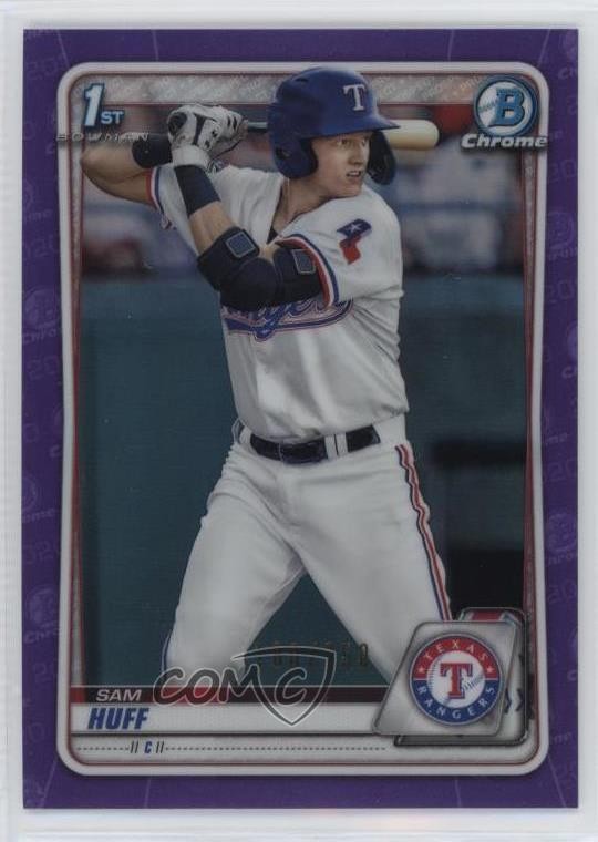 2020 Bowman Chrome Prospects Purple Refractor /250 Sam Huff #BCP-33 0b3
