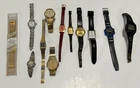 Lot Of 11 Untested Vintage Watches. For Parts Or Repair Pulsar Timex O.M.N.I