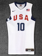 Kobe Bryant 2008 Team USA Olympic Game-Issued Jersey Signed-Redeem Team Era;Z933