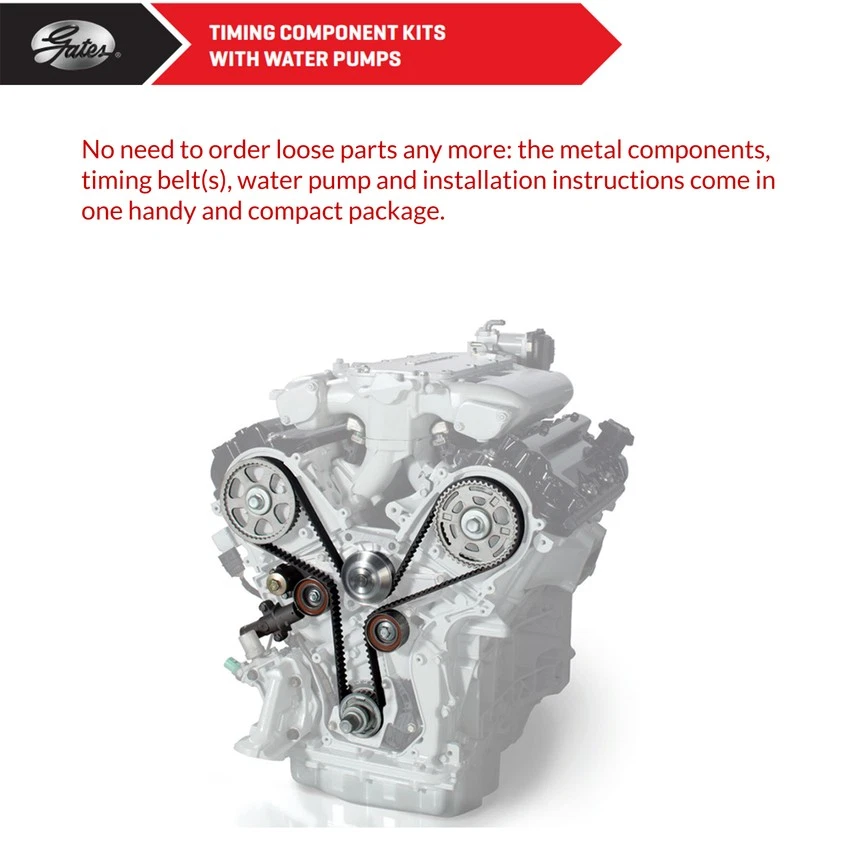 Timing Kit With Water Pump for Holden Barina TK F16D3 TCKWP335 - Image 3 of 4