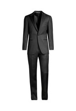 Canali 1934 Current Black Sparkled One Button Peak Lapel Tuxedo 50R NWT 1995