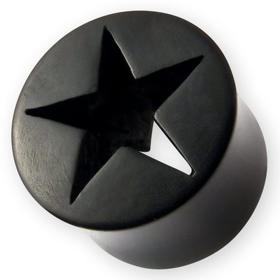 Horn Flesh-Tunnel Stern Ohr Plug Ohr Dehner Expander Ohrtunnel Piercing Schmuck 