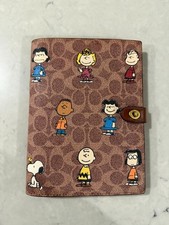 Coach X Peanuts Snoopy Collectible Luxury Canvas Notebook Planner Journal Diary
