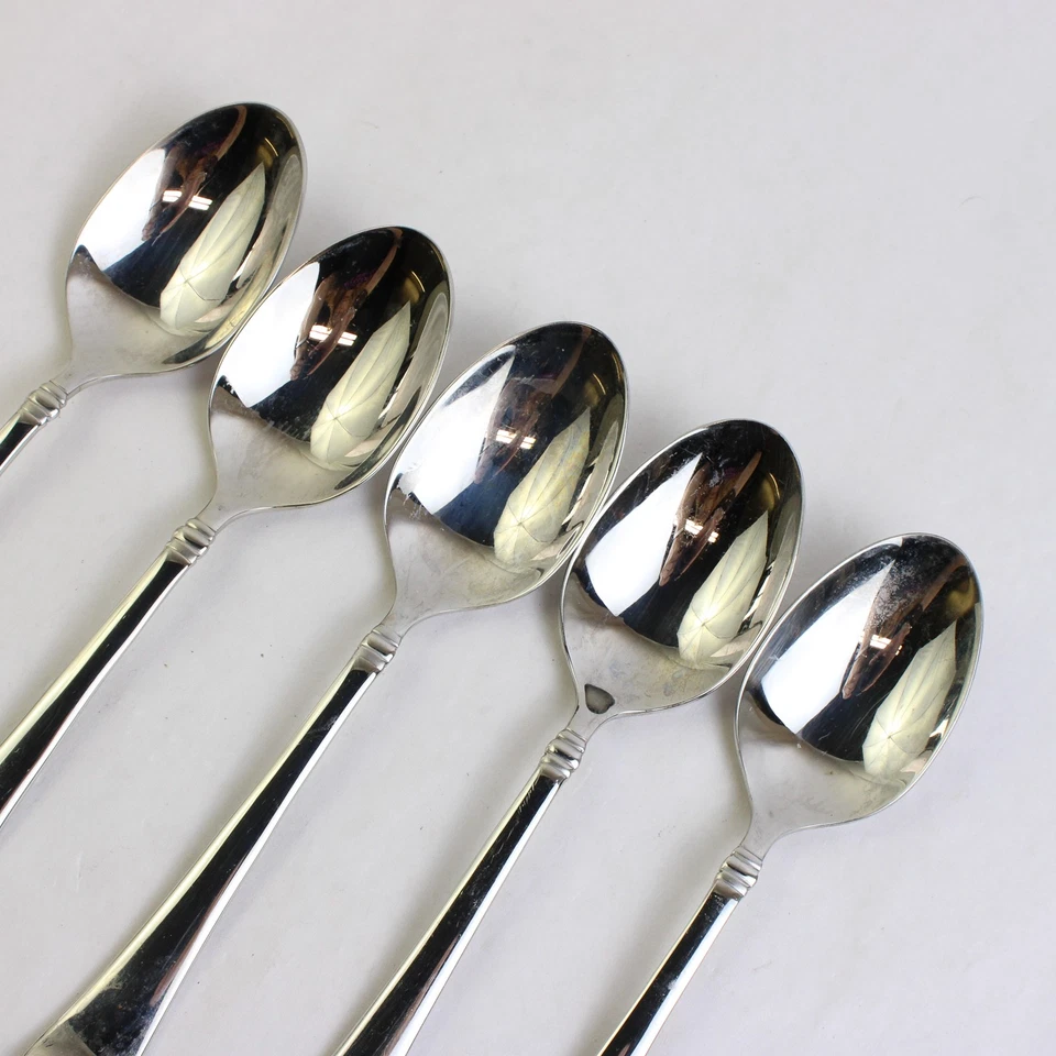 Lot Of 5 J A Henckels (Zwilling) Angelico (Stainless) Flatware Soup Spoons - Image 4 of 4