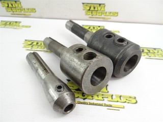 3 ASSORTED R8 END MILL HOLDERS 1/2" 1" 1 1/4" ID SIZES