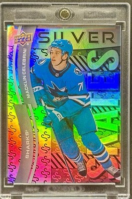 Macklin Celebrini ROOKIE RC REFRACTOR  UPPER DECK  SHARKS
