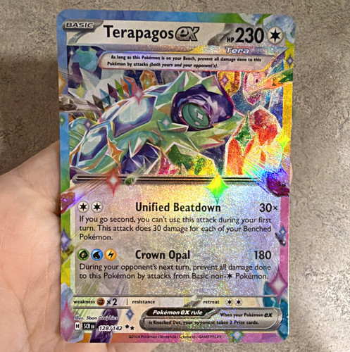 The Pokémon Company Pokemon TCG Terapagos ex 128/142 Stellar Crown Holo 230 HP