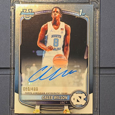 Caleb Wilson Bowman Chrome 2025/26 Refractor /499 Auto