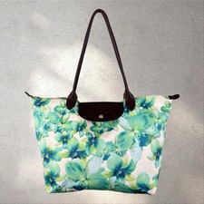 Longchamp Le Pliage Modele Depose Floral Weekend Bag Tote LE Limited Edition