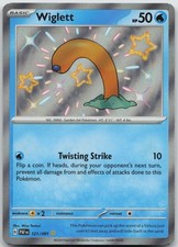 Wiglett - Shiny Rare SV: Paldean Fates 121/091 NM