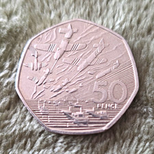 UK 1994 Elizabeth II 50p Fifty Pence D-Day Landings Anniversary Coin