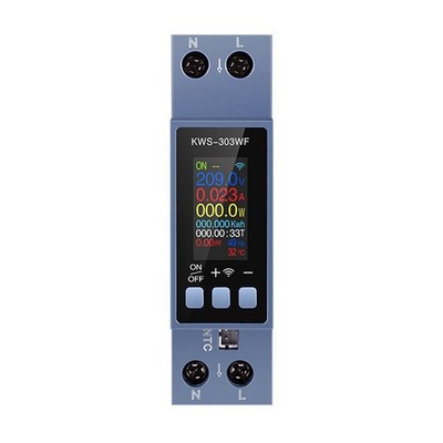 TUYA WiFi Smart Energy Meter Din Rail Mount Digital Voltmeter Ammeter Power