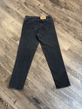VTG Levis 550 Jeans Mens 31x30 Black Orange Tab Relaxed Tapered Grunge Y2K