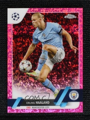 2022-23 Topps Chrome UEFA Club Competitions 147/175 Erling Haaland #99 f2b