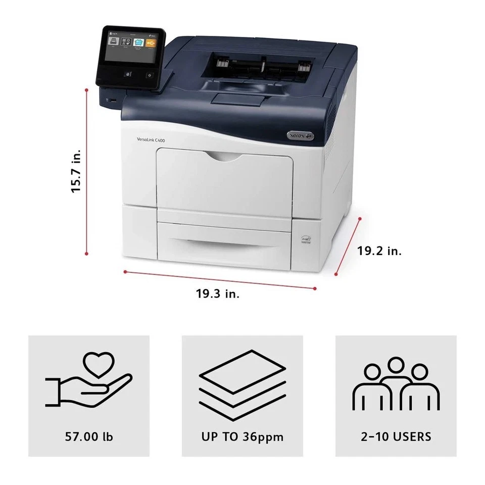 Xerox VersaLink C400/DN Color Printer, Amazon Dash Replenishment Ready - Image 2 of 4