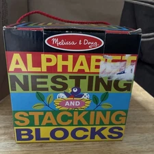 Melissa & Doug Alphabet Nesting And Stacking Blocks (2782)